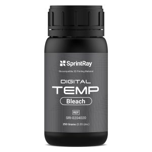 SprintRay 250g flaske med DigitalTemp bleach resin
